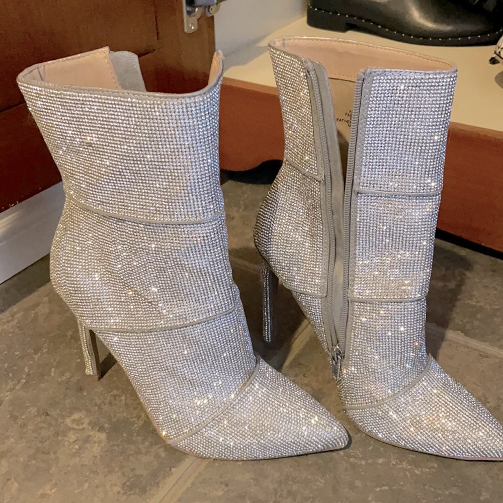 Winona rhinestone booties